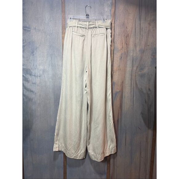 Cynthia Rowley Wide Leg 100% Lyocell Pants Sage Green/Khaki Women’s Size Large - Picture 5 of 7